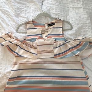 Multi color stripped dress